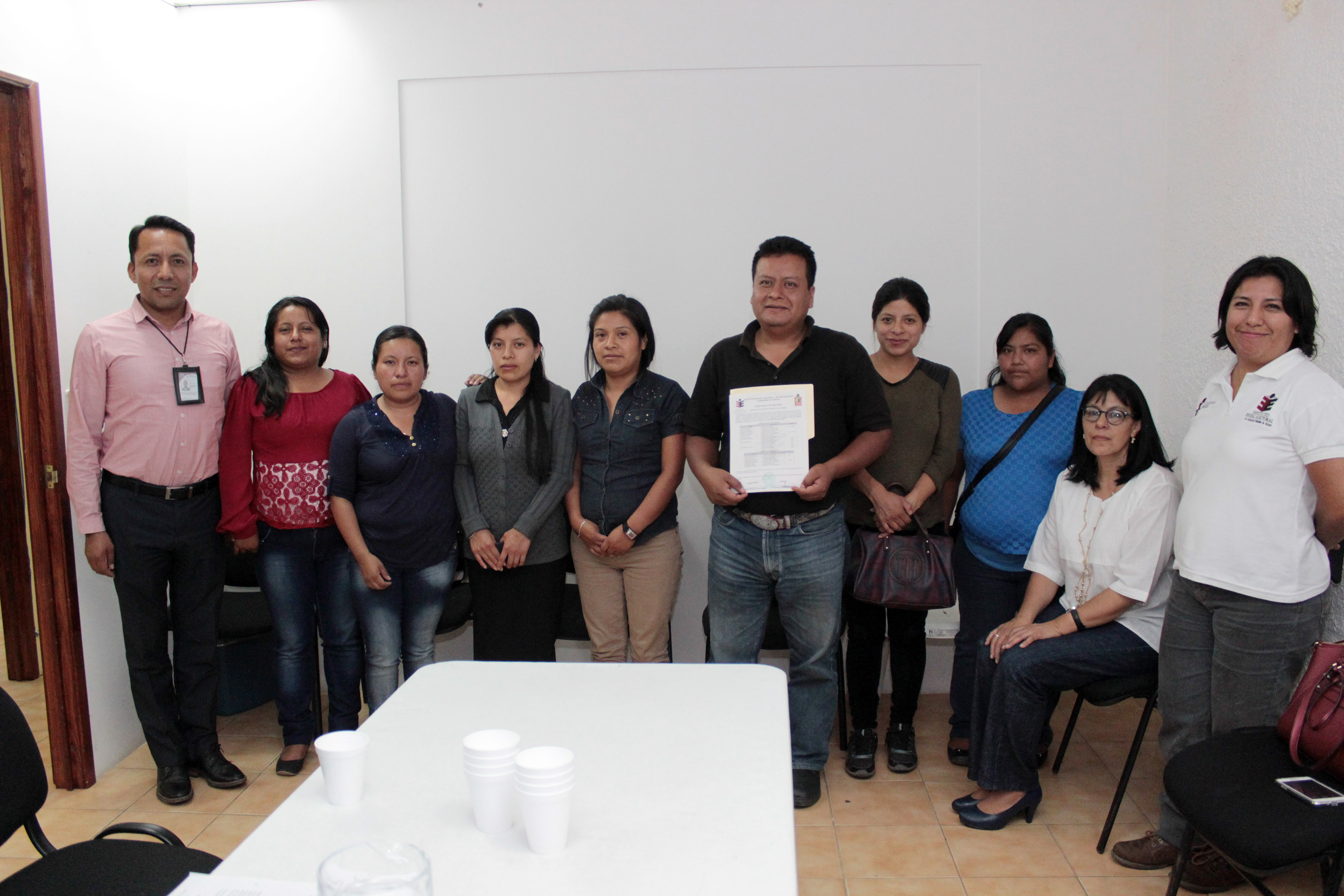 Entrega de Constancias a San Pedro Quiatoni